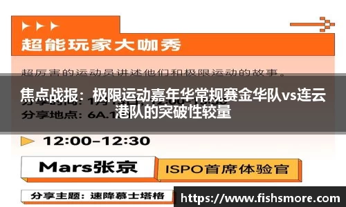 焦点战报：极限运动嘉年华常规赛金华队vs连云港队的突破性较量